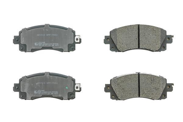 Jeu de 4 plaquettes de frein AISIN ref. BPF-7002